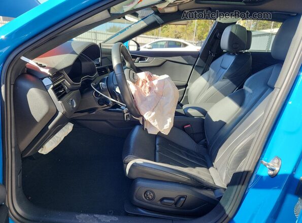 WAUEAAF43MN012765 2021 AUDI OTHER Blue Widok wnętrza z przodu