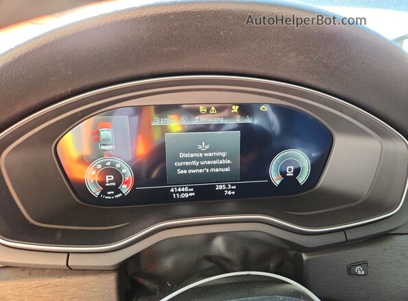 WAUEAAF43MN012765 2021 AUDI OTHER Blue Widok zestawu wskaźników