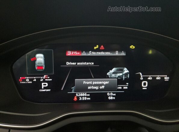 WAUEAAF46MA073826 2021 AUDI OTHER White Vista del cuadro de instrumentos