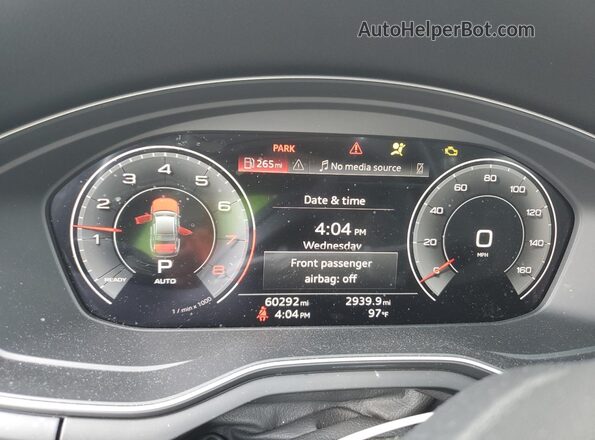 WAUEAAF48MA057658 2021 AUDI OTHER Угольный Вид щитка приборов