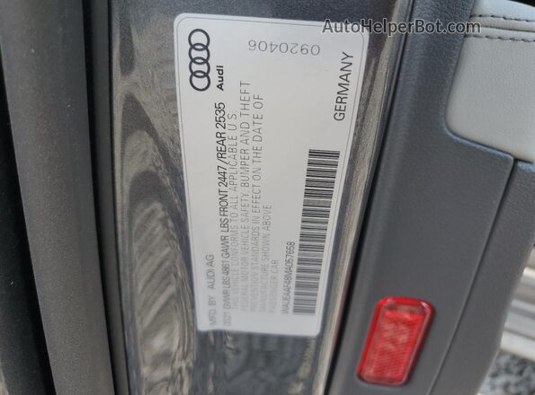 WAUEAAF48MA057658 2021 AUDI OTHER Угольный Вид подкапотного пространства
