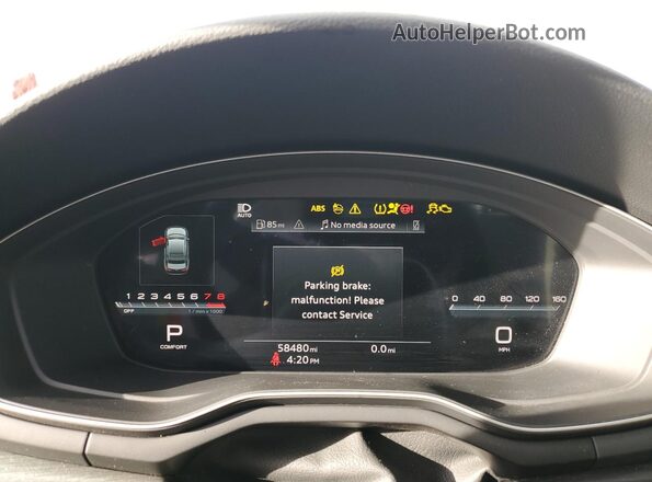 WAUEAAF49NN014618 2022 AUDI OTHER White Սարքավորումների վահանակի տեսք