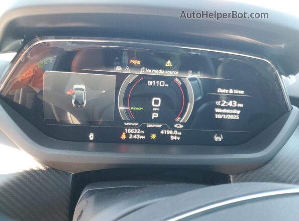WAUEJBFW2P7007931 2023 AUDI E-TRON Charcoal ხელსაწყოთა პანელის ხედი