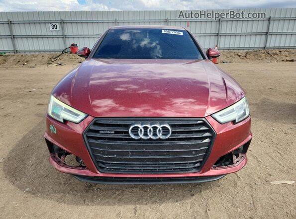 WAUENAF45KA067498 2019 AUDI OTHER Maroon Widok z przodu