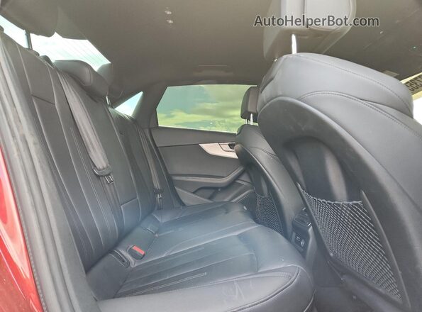 WAUENAF45KA067498 2019 AUDI OTHER Maroon Widok tylnych siedzeń