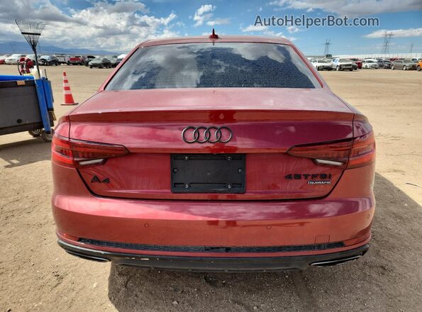 WAUENAF45KA067498 2019 AUDI OTHER Maroon Widok z tyłu