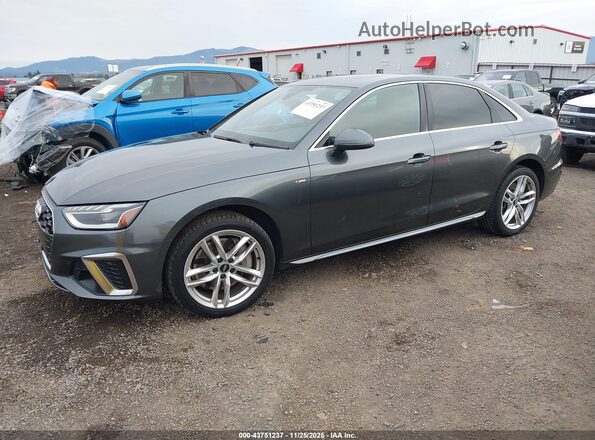WAUENAF4XLN005735 2020 AUDI OTHER Gray Առջևի ձախ երեք քառորդ տեսարան
