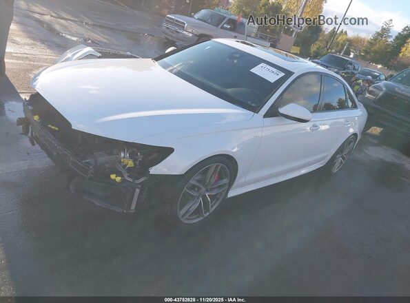 WAUFFAFC3HN055473 2017 AUDI S6 Белый Передняя левая четверть