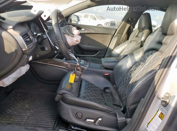 WAUFFAFC4JN023377 2018 AUDI S6 Silver Вид салону спереду