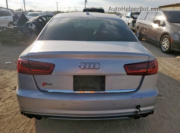 WAUFFAFC4JN023377 2018 AUDI S6 Silver Вид ззаду