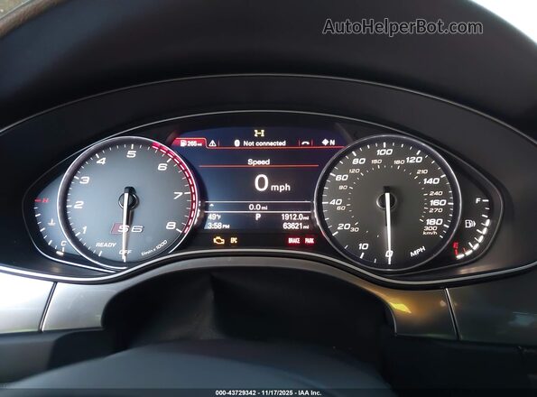 WAUFFAFC9HN128166 2017 AUDI S6 Серый Вид задних сидений