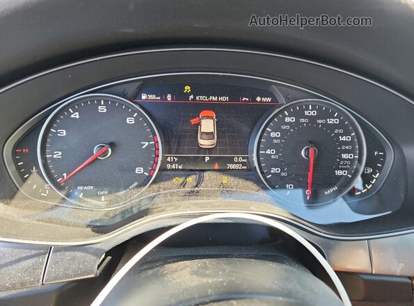 WAUGFAFCXGN074377 2016 AUDI OTHER Gray Widok zestawu wskaźników