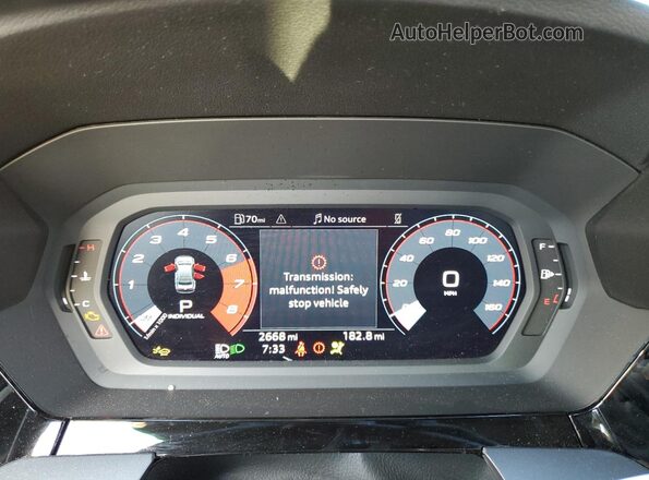 WAUGUDGY1SA040913 2025 AUDI OTHER Black ხელსაწყოთა პანელის ხედი