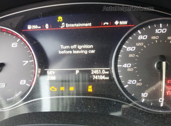 WAUH2AFC0GN082181 2016 AUDI S6 Black Widok zestawu wskaźników