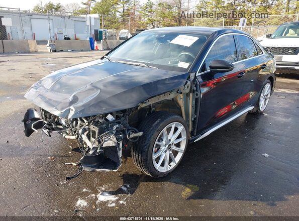 WAUH5DGY5SA060261 2025 AUDI S3 Black Առջևի ձախ երեք քառորդ տեսարան