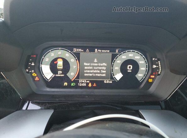 WAUHUDGY3NA024172 2022 AUDI OTHER Black ხელსაწყოთა პანელის ხედი