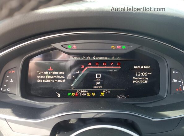 WAUL2BF25RN044780 2024 AUDI OTHER Black Вид щитка приладів
