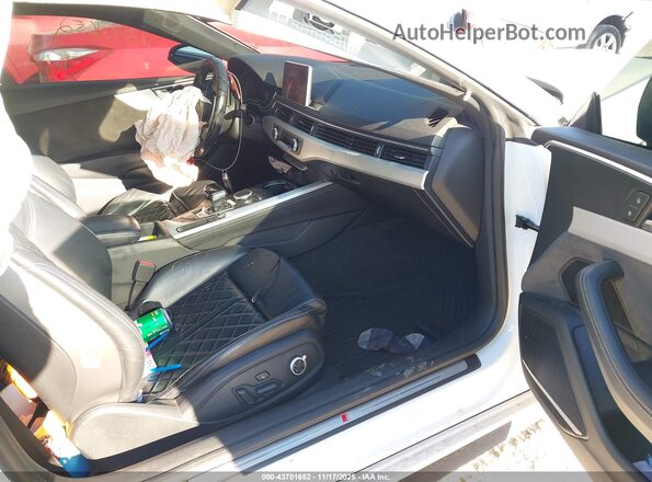 WAUR4AF52KA017204 2019 AUDI S5 White წინა სალონის ხედი