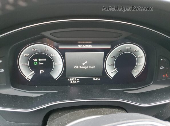 WAUVPBF27MN029765 2021 AUDI OTHER Black ხელსაწყოთა პანელის ხედი