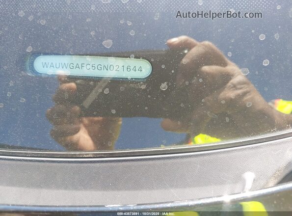 WAUWGAFC5GN021644 2016 AUDI OTHER Black Engine compartment view