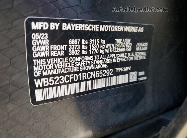 WB523CF01RCN65292 2024 BMW IX Белый 