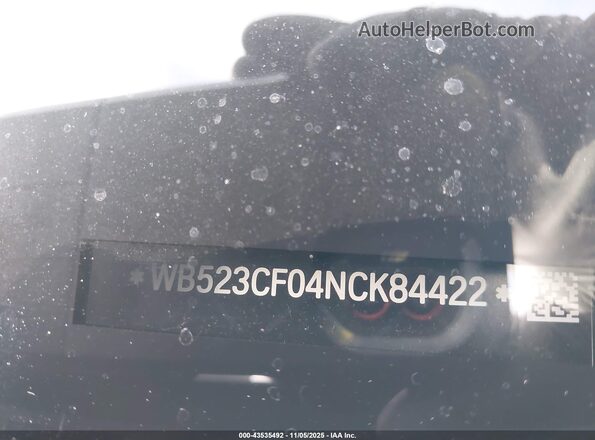 WB523CF04NCK84422 2022 BMW IX Черный 
