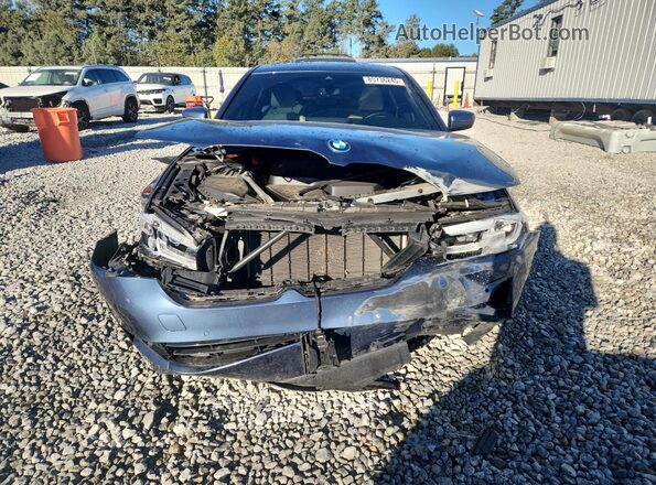WBA13AG02PCM90194 2023 BMW 5 SERIES Blue Vista frontal