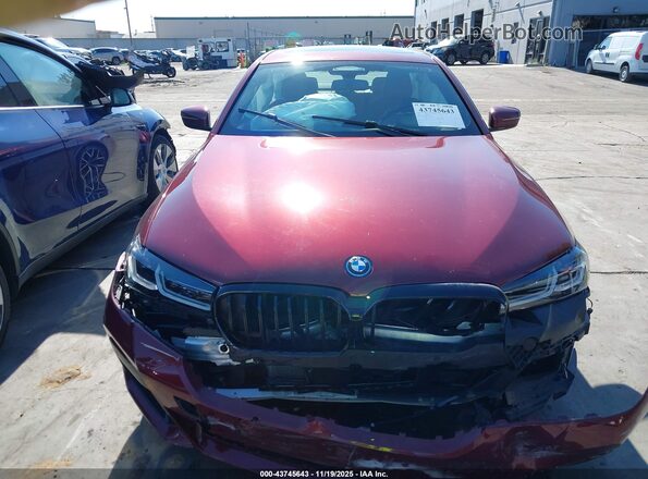 WBA13AG03PCM76871 2023 BMW 5 SERIES Red Rear interior view
