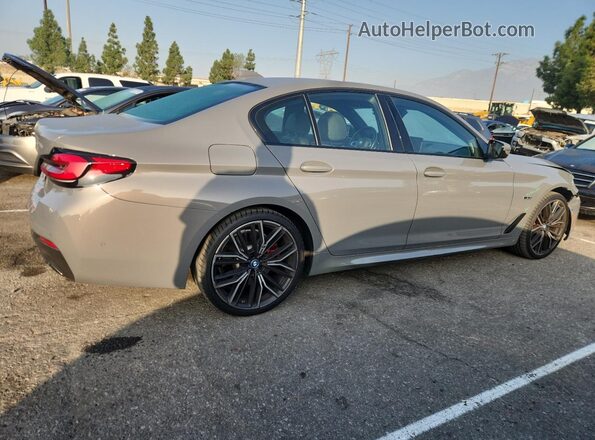WBA13AG07NCJ15964 2022 BMW 5 SERIES Gray Trasero derecho