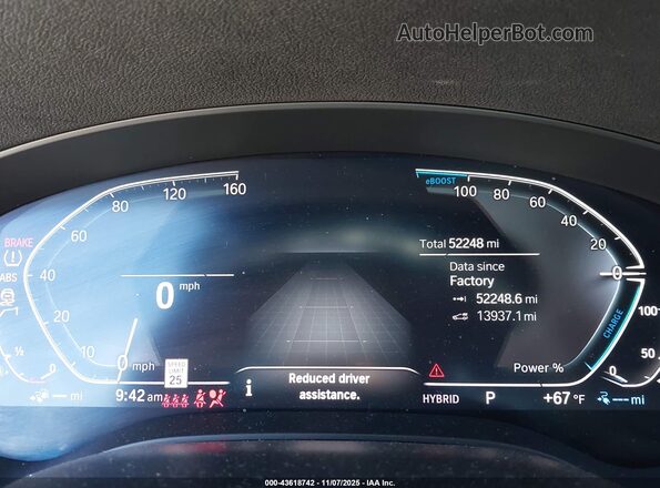WBA13AG08MCG06075 2021 BMW 5 SERIES Gray უკანა სავარძლების ხედი