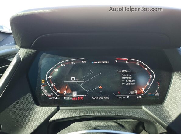 WBA13AL07M7G66301 2021 BMW M2 Белый Вид щитка приборов