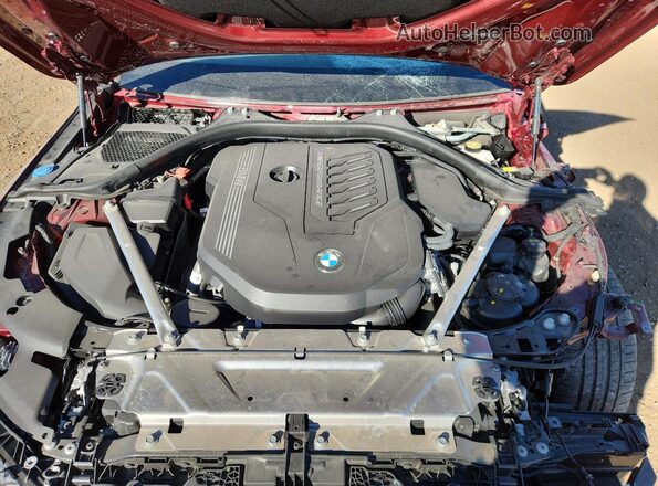 WBA13AR08NCJ09751 2022 BMW M4 Maroon Vista interior trasera