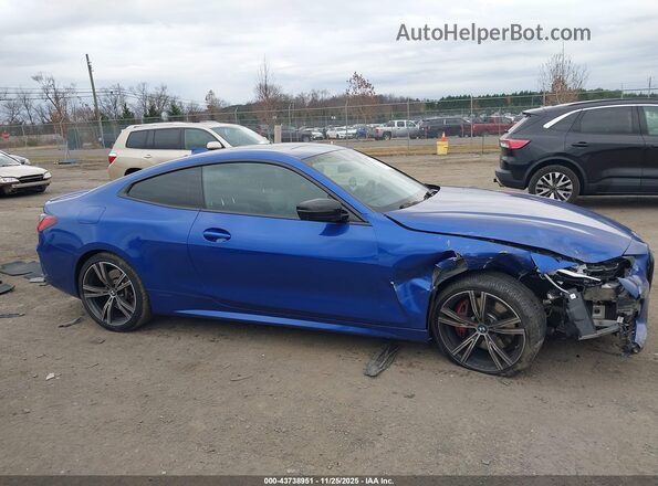 WBA13AR0XMCF60309 2021 BMW M4 Blue Widok wnętrza z tyłu