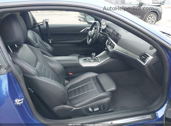 WBA13AR0XMCF60309 2021 BMW M4 Blue Widok wnętrza z przodu