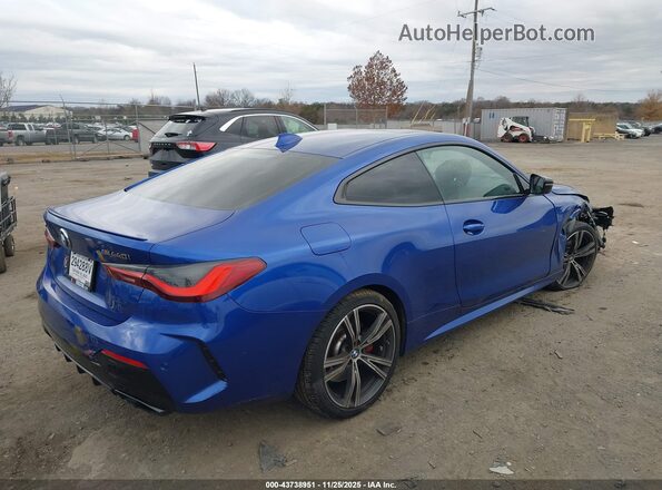 WBA13AR0XMCF60309 2021 BMW M4 Blue Tył prawy