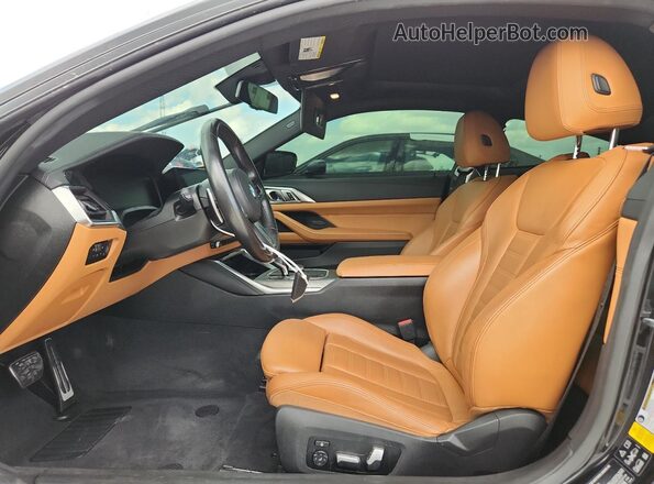 WBA13AR0XMCG95967 2021 BMW M4 Black წინა სალონის ხედი