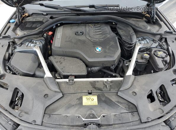 WBA13BJ02MCG04773 2021 BMW 5 SERIES Gray უკანა სალონის ხედი