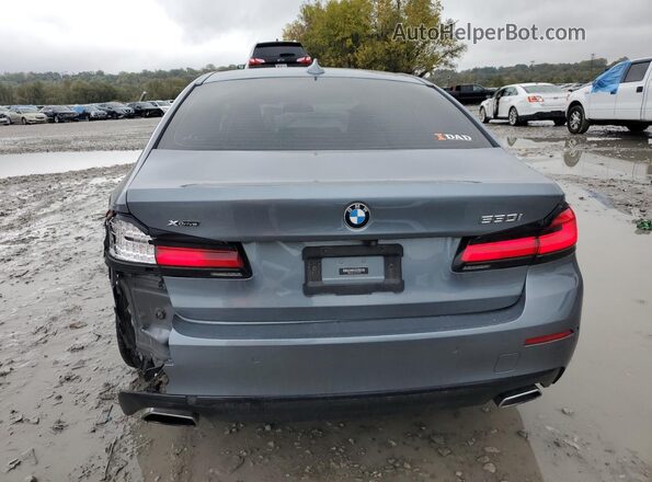 WBA13BJ02MCG04773 2021 BMW 5 SERIES Gray უკანა ხედი