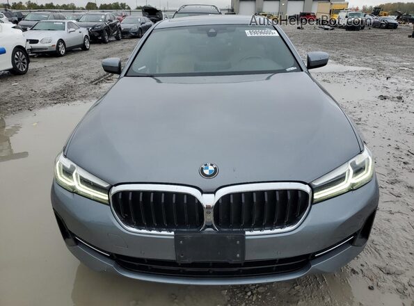 WBA13BJ02MCG04773 2021 BMW 5 SERIES Gray წინა ხედი