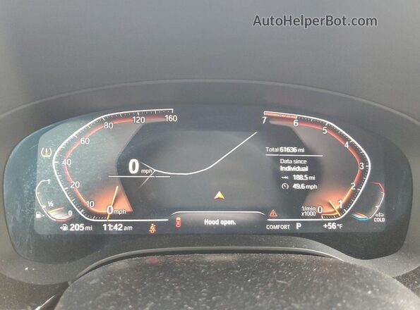 WBA13BJ02MCG04773 2021 BMW 5 SERIES Gray ხელსაწყოთა პანელის ხედი