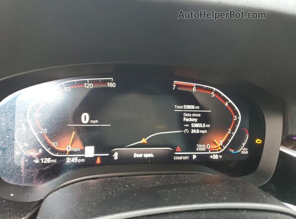 WBA13BJ04MWX08824 2021 BMW 5 SERIES Gray ხელსაწყოთა პანელის ხედი
