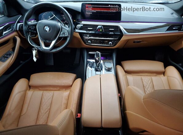 WBA13BJ04MWX08824 2021 BMW 5 SERIES Gray წინა პანელის ხედი