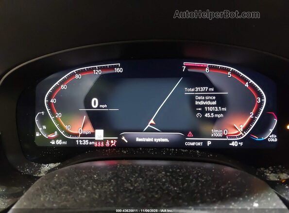 WBA13BJ06MWX29366 2021 BMW 5 SERIES Black Вид задніх сидінь