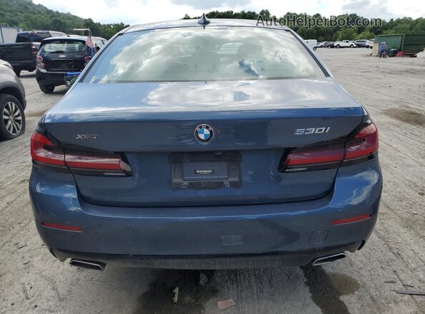 WBA13BJ06PCL91201 2023 BMW 5 SERIES Синий Вид сзади