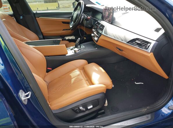 WBA13BJ07MCF81149 2021 BMW 5 SERIES Blue Սալոնի դիմացի տեսք