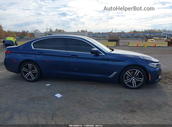 WBA13BJ07MCF81149 2021 BMW 5 SERIES Blue Սալոնի հետևի տեսք