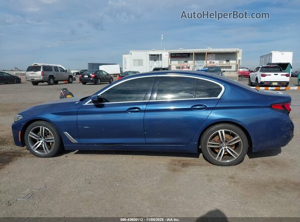 WBA13BJ07MCF81149 2021 BMW 5 SERIES Blue Սալոնի 360 աստիճան տեսք