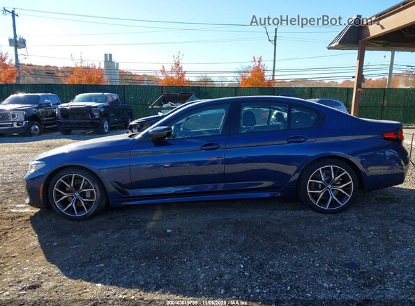 WBA13BJ07NCJ50535 2022 BMW 5 SERIES Blue სალონის 360-გრადუსიანი ხედი