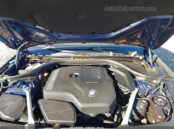 WBA13BJ07NCJ50535 2022 BMW 5 SERIES Blue უკანა ხედი