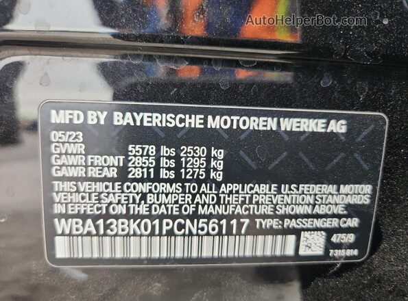 WBA13BK01PCN56117 2023 BMW M5 Black ძრავის განყოფილების ხედი